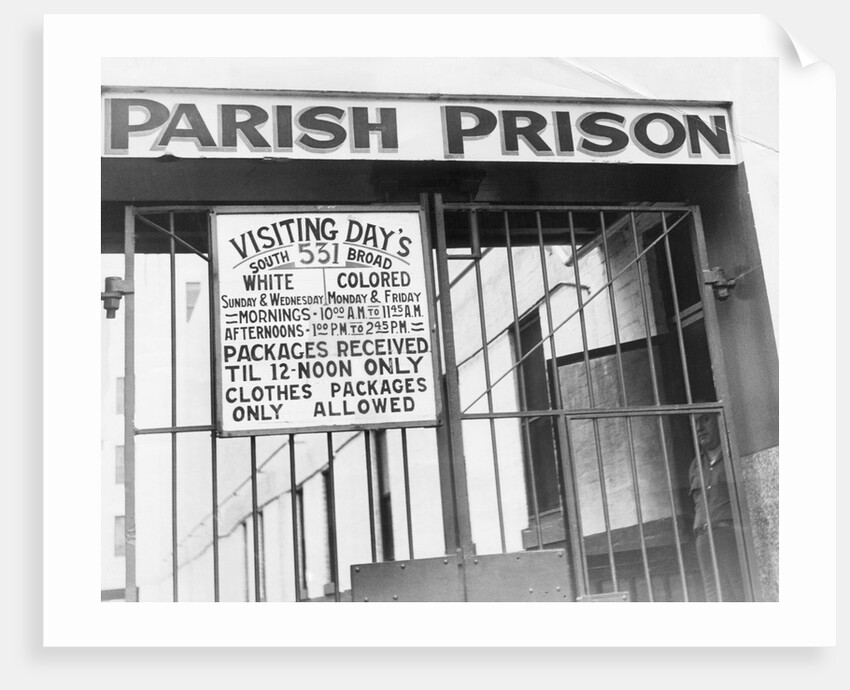 Segregation Sign At New Orleans Prison by Anonymous