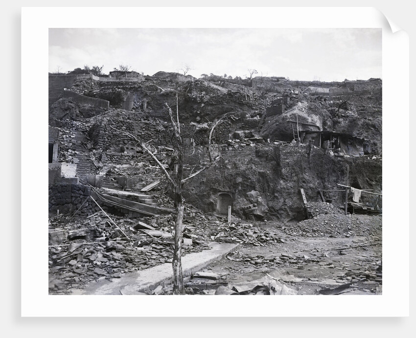Destroyed Houses At Nagasaki by Anonymous