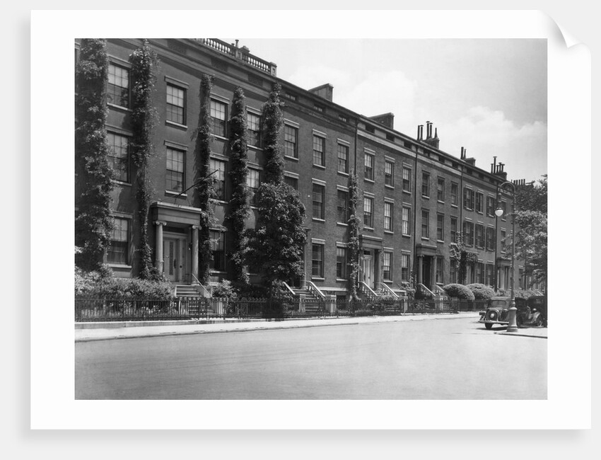 Brownstones Along Washington Square by Anonymous