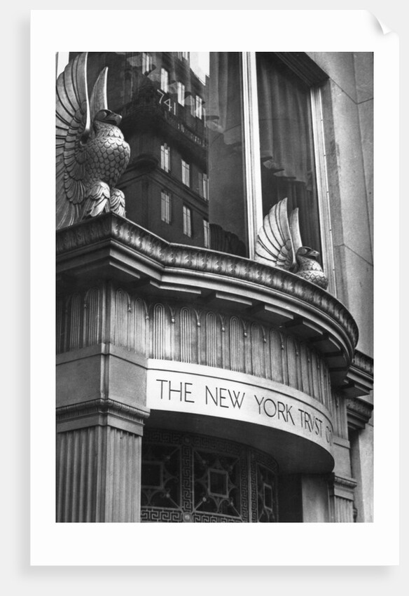 Facade of New York Trust Co by Anonymous