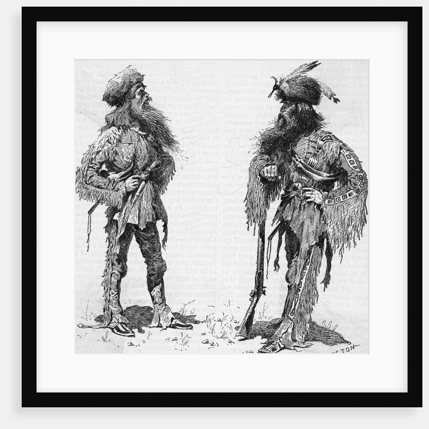 Two Trappers Standing Full Length by Anonymous