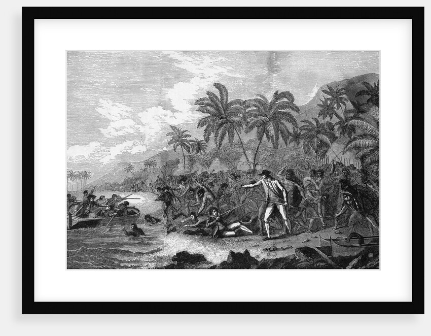 Illustration of the Death of Captain James Cook by Anonymous
