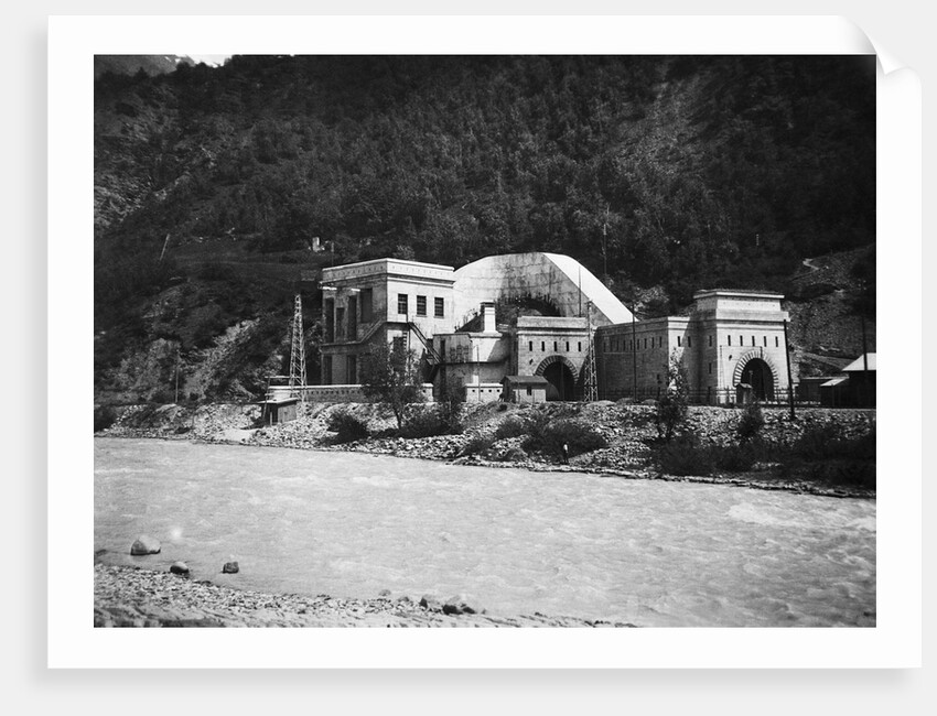 Entrance To The Simplon Tunnel In Brieg by Anonymous