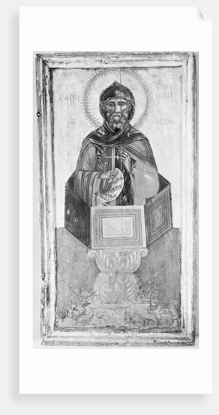 St. Simeon Sitting On A Column by Anonymous
