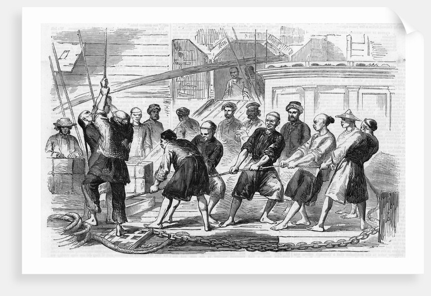 Men Work To Extract Opium In China by Anonymous