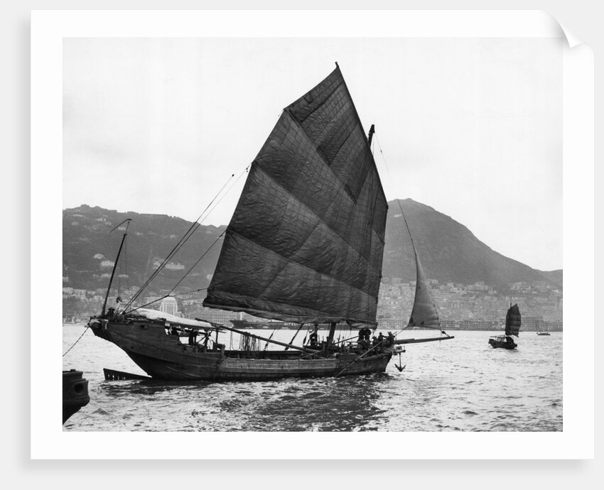 Boats (Junks) In The Harbor by Anonymous