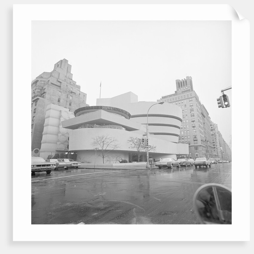 Exterior Of Guggenheim Museum 1970 by Anonymous