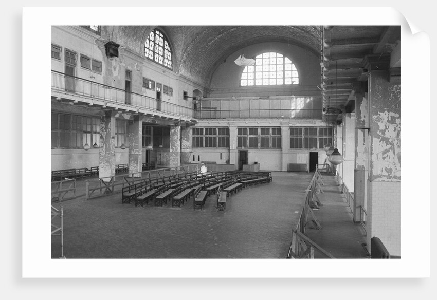 Empty "Great Hall" At Ellis Island by Anonymous