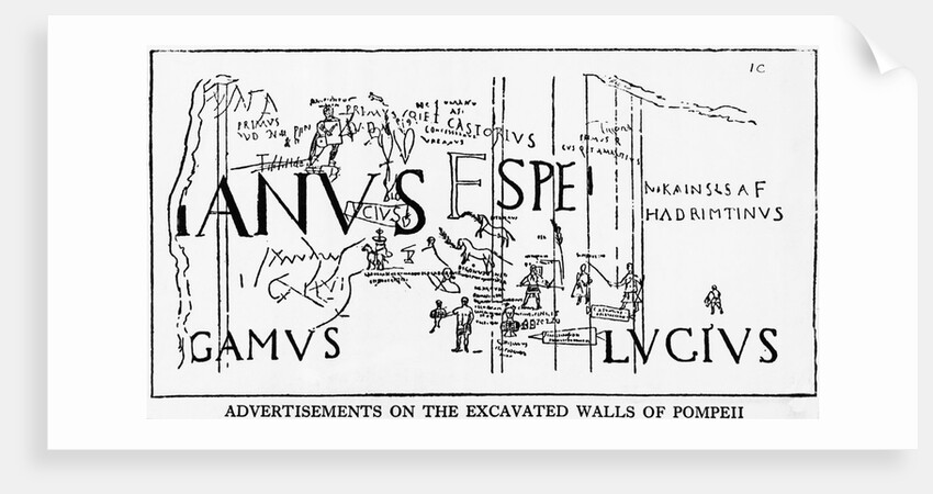 Illustration Depicting Writing On Wall by Anonymous