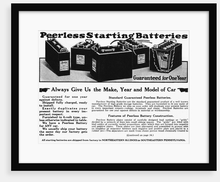 Car Battery Advertisement by Anonymous