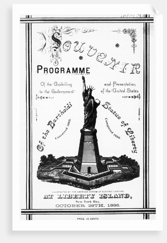 Program Souvenir For Statue Of Liberty by Anonymous