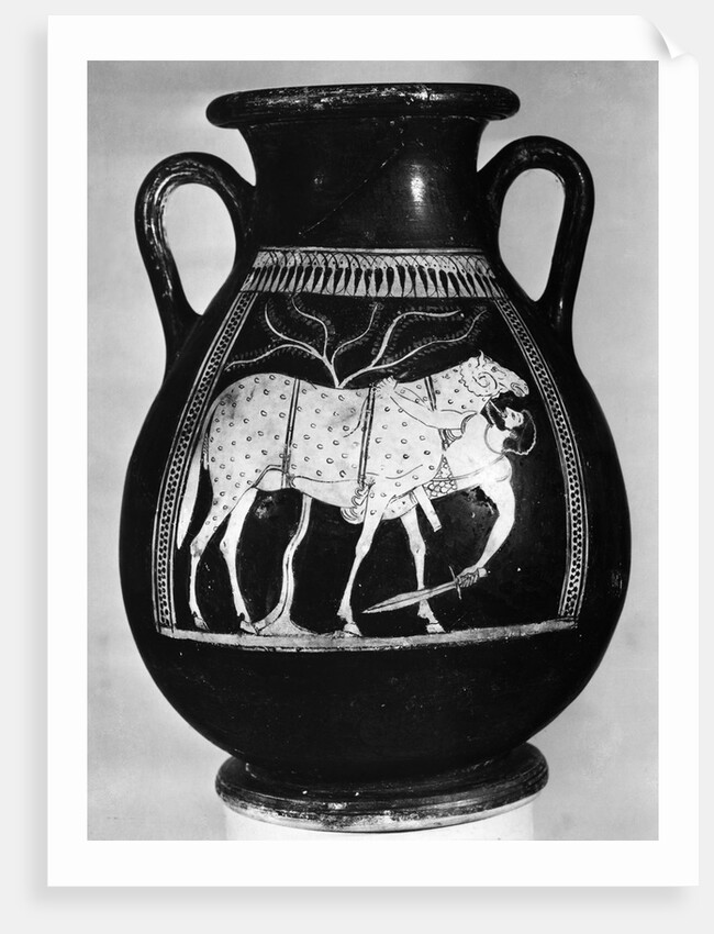 Pot Showing Odysseus Under The Ram by Anonymous