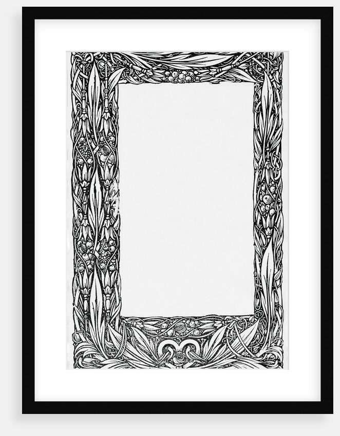 Image of Frame with Floral Motif by Anonymous