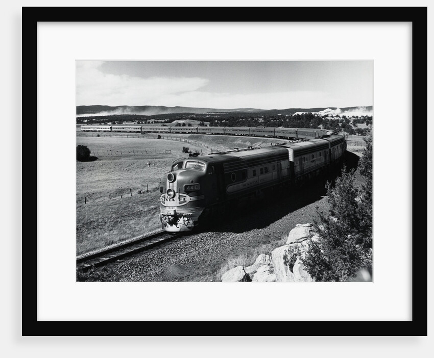 Train Full Length On Curved Track by Anonymous