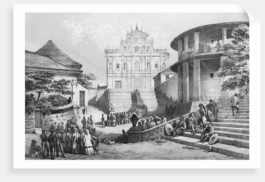 Worship At Jesuit Convent In China by Anonymous