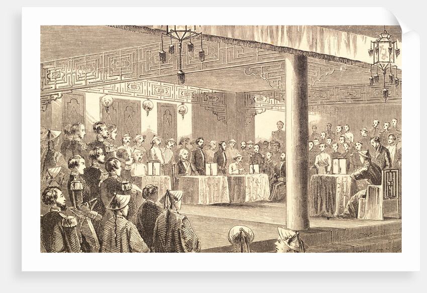 Illustration Of Signing Of Treaty/Tients by Anonymous