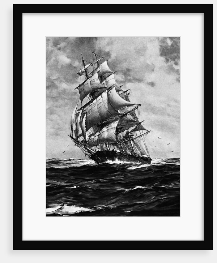 Clipper Ship Flying Cloud In Full Sail by Anonymous