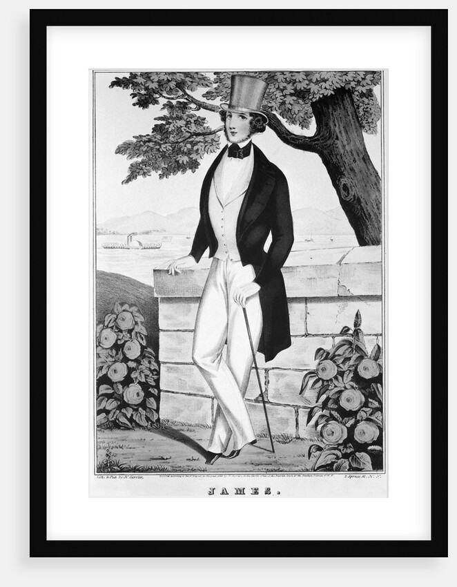 Lithograph Of Man In Top Hat by Anonymous