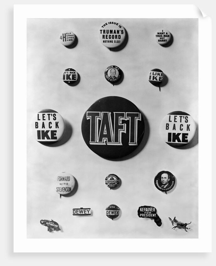 Assortment Of President Campaign Buttons by Anonymous