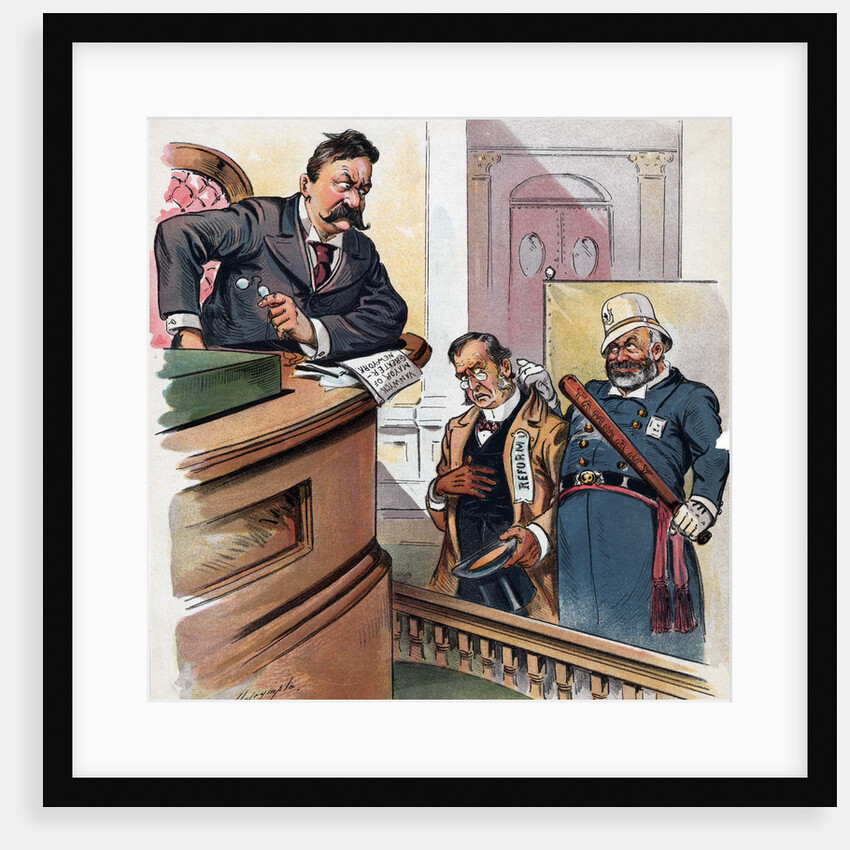 A New Crime, Depicting a "Habitual Reformer" Political Cartoon by Anonymous