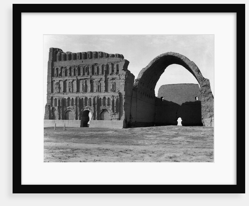View Of Ruined Building With Arch by Anonymous
