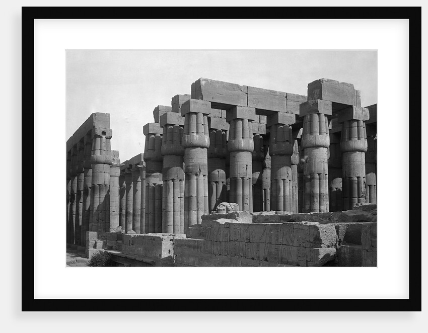 Exterior View of Peristyle Court in the Temple of Luxor by Anonymous