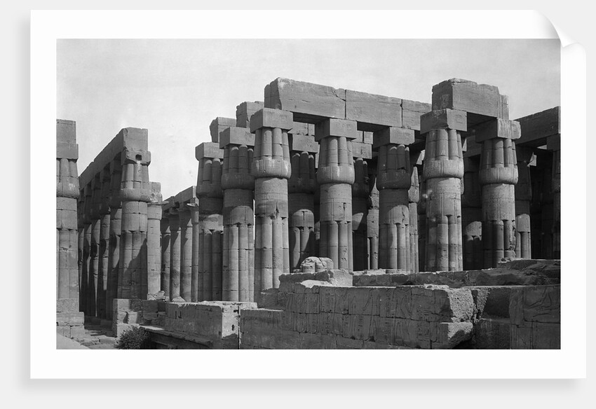 Exterior View of Peristyle Court in the Temple of Luxor by Anonymous