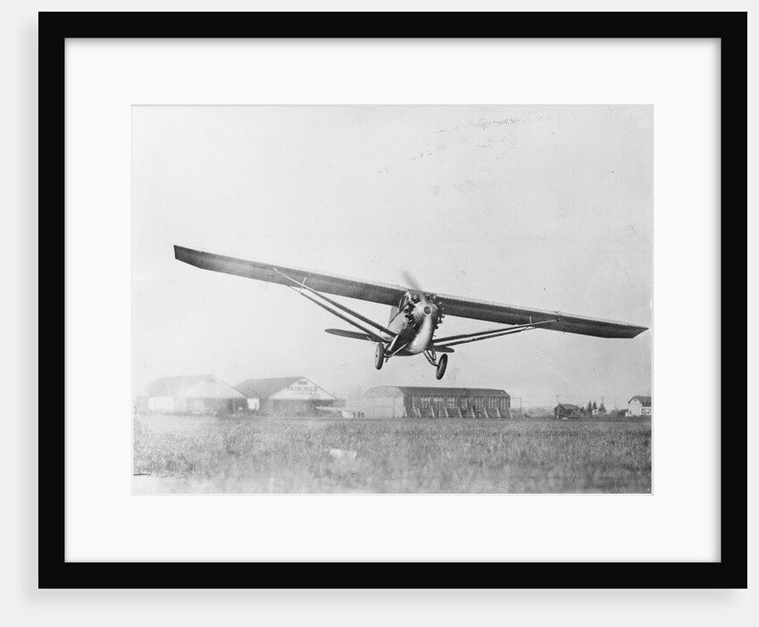 Airplane on Practice Flight Before Endurance Record Attempt by Anonymous