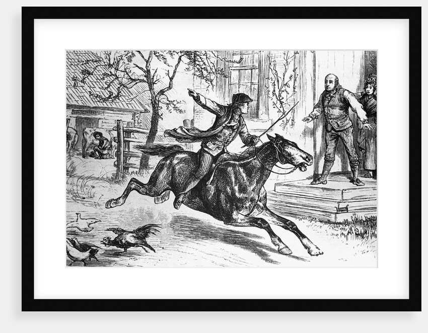 Illus. Of Paul Revere On Horseback by Anonymous