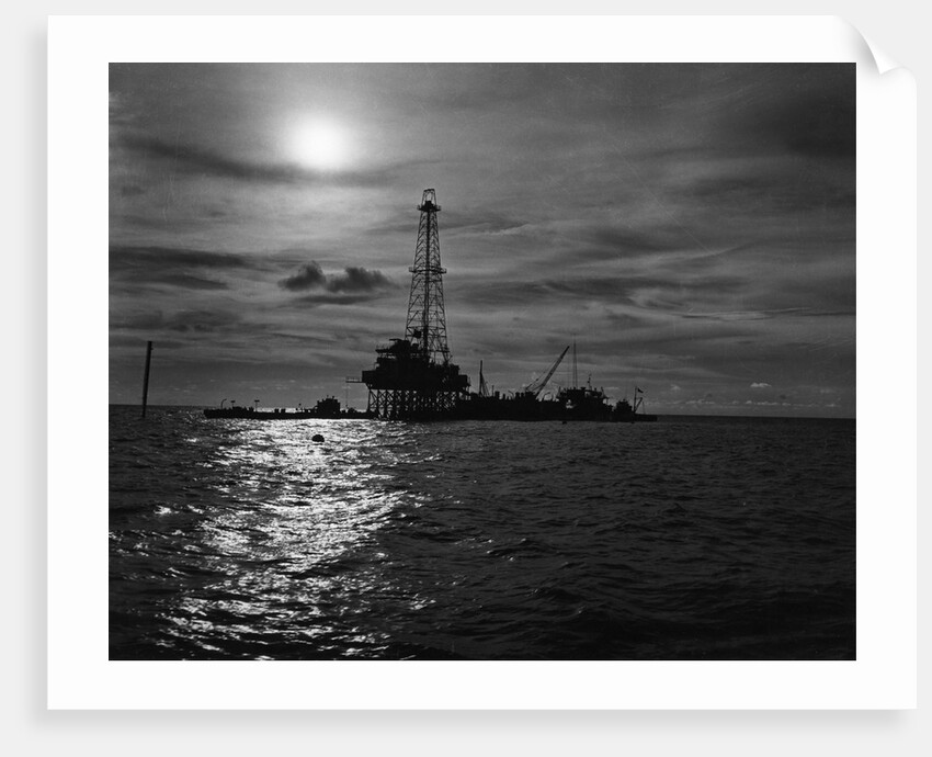 General View Of Offshore Oilwell by Anonymous