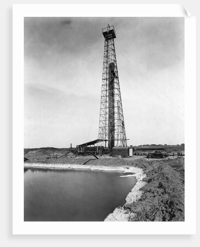 Oil Drilling Rig by Anonymous