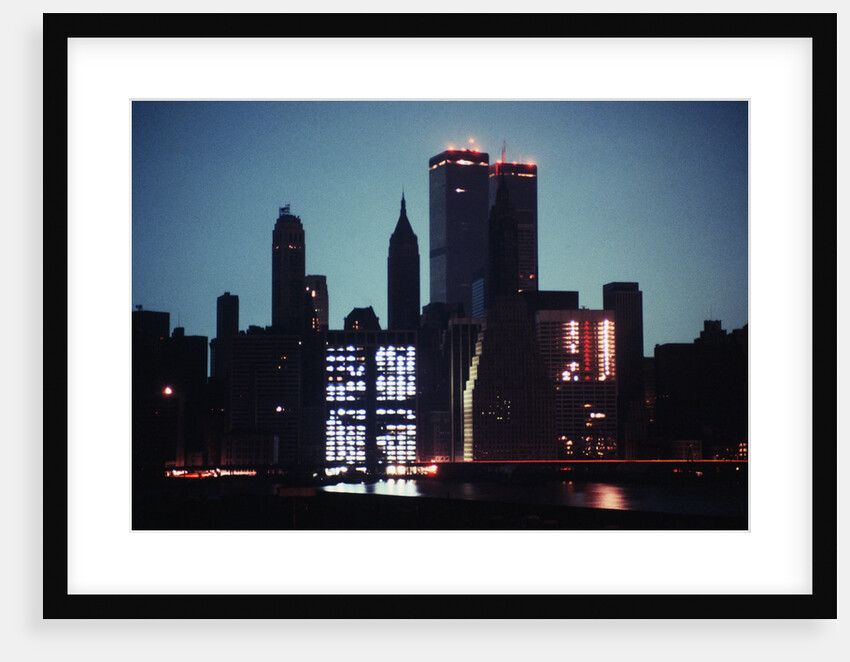 New York City Skyline During Blackout by Anonymous