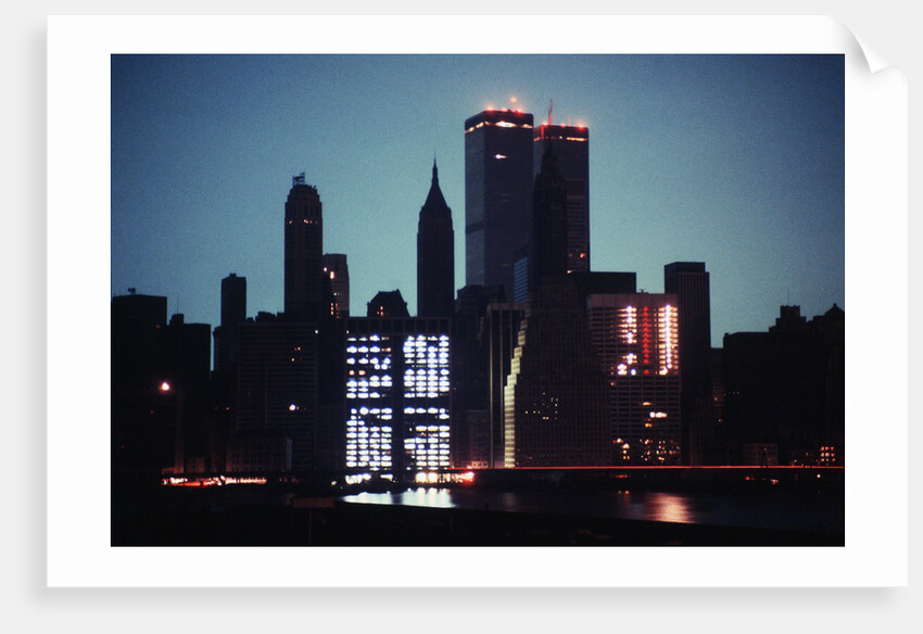 New York City Skyline During Blackout by Anonymous