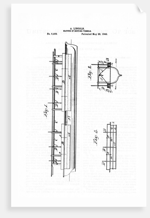 Schematic Drawing Lincolns Buoy Patent by Anonymous