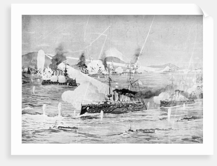 Naval Battle - Ships In Close Proximity by Anonymous