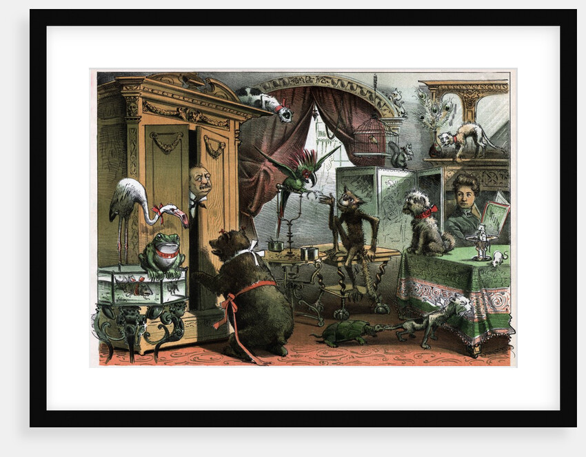 Grover Cleveland Surrounded By Animals by Anonymous