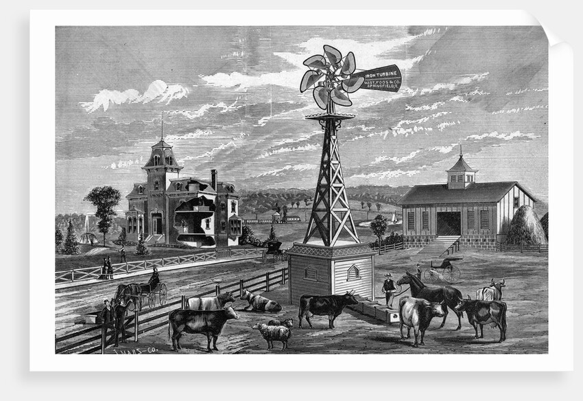 The Iron Turbine Wind Engine Windmill by Anonymous