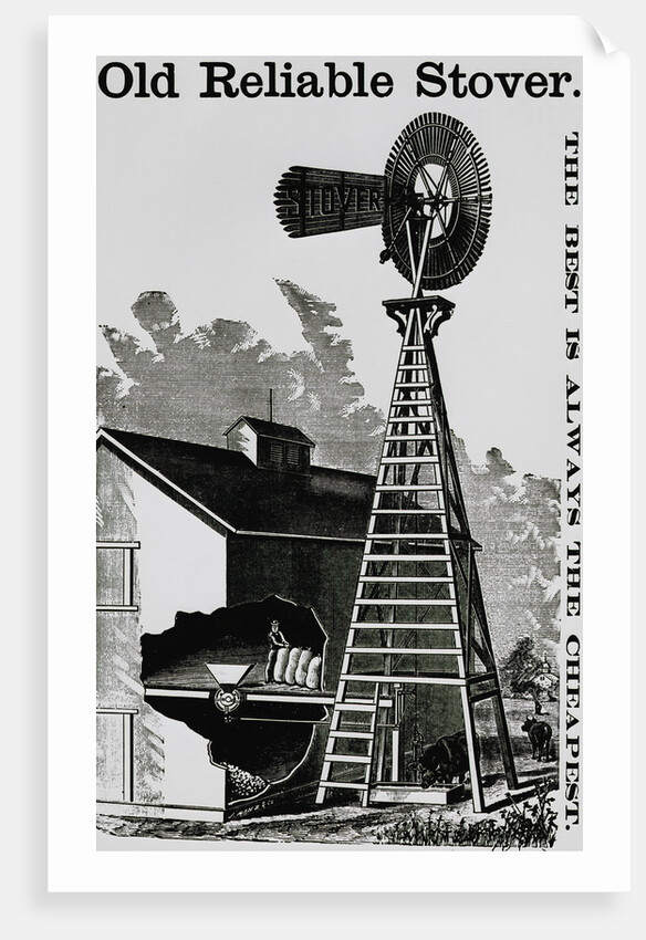 Stover Windmill Barn Cut Out Worker by Anonymous