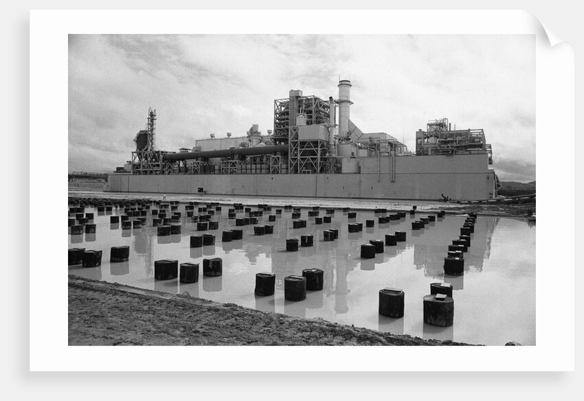 Power Plant and Prepared Foundation by Anonymous