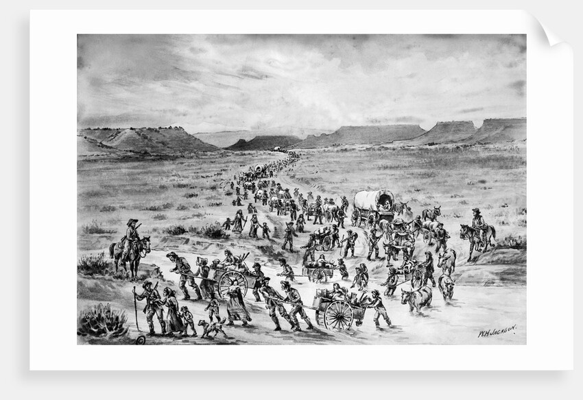 Emigrants Heading West by Anonymous