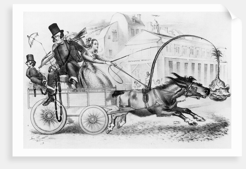 People in Horse Drawn Carriage by Anonymous