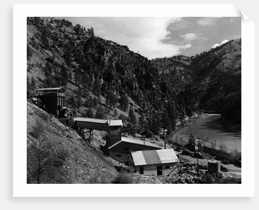Aerial Photo Of Gold Mine @ River Canyon by Anonymous