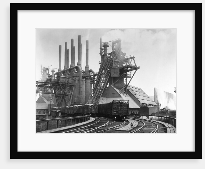 Blast Furnace Of The Carnegie Steel Corp by Anonymous