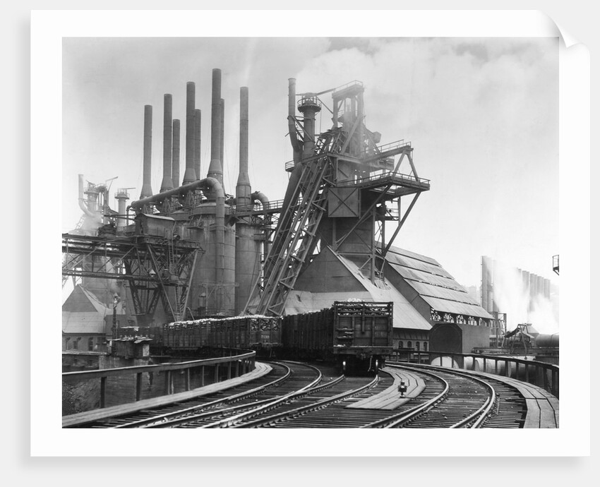 Blast Furnace Of The Carnegie Steel Corp by Anonymous