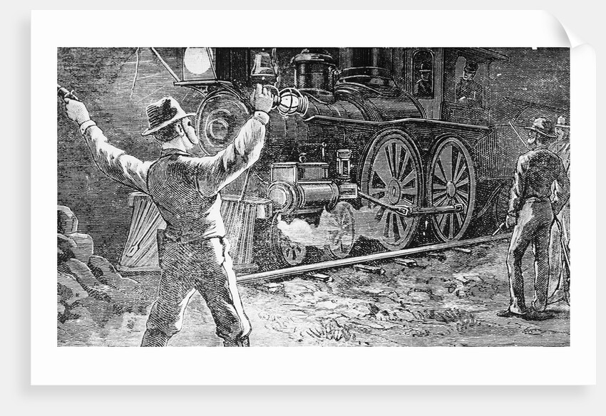 Illus.;Jesse James Waves To Train by Anonymous