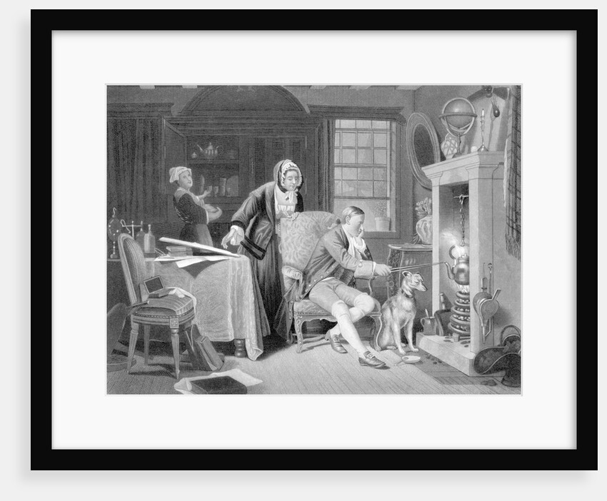 James Watt Illus.;Seated At Fireplace,Dog by Anonymous