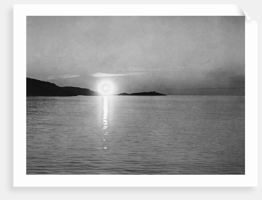 Midnight Sun Over Water by Anonymous