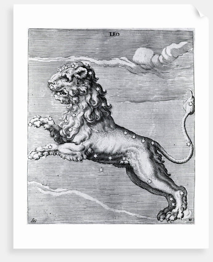 Engraving Of The Lion; Constellation by Anonymous