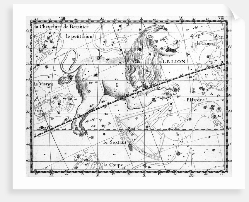 Engraving Of Constellation Leo by Anonymous