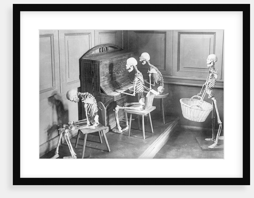 Skeletons Shown Playing Piano, Etc by Anonymous